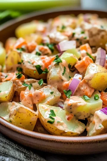 Spicy Buffalo Potato Salad
