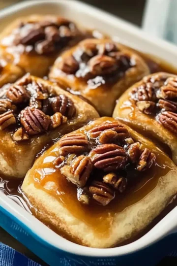 Sourdough Maple Pecan Sticky Buns