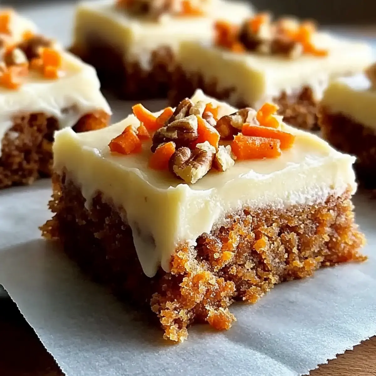 Carrot Cake Bars with Cream Cheese Frosting