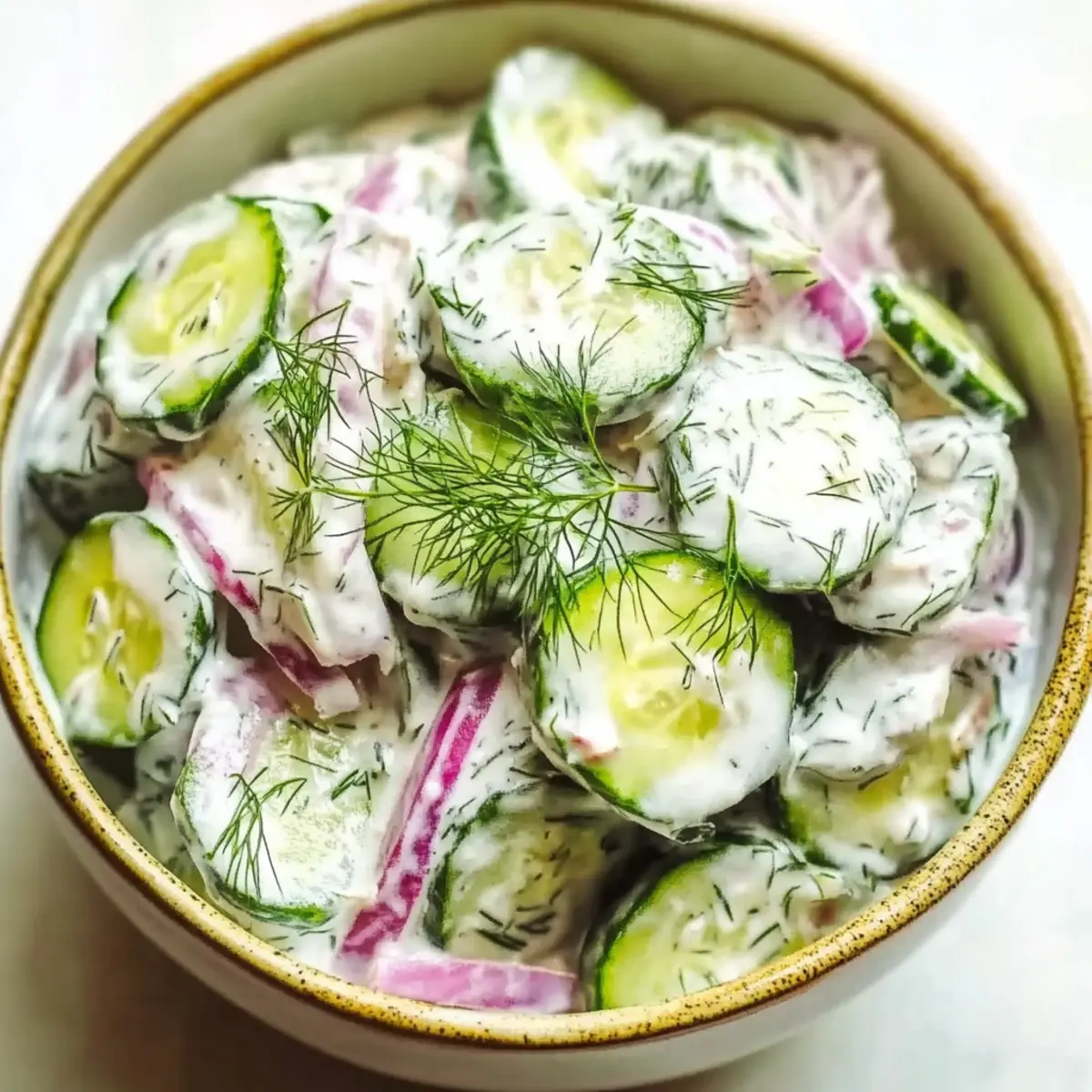 ZESTY GREEK YOGURT CUCUMBER SALAD