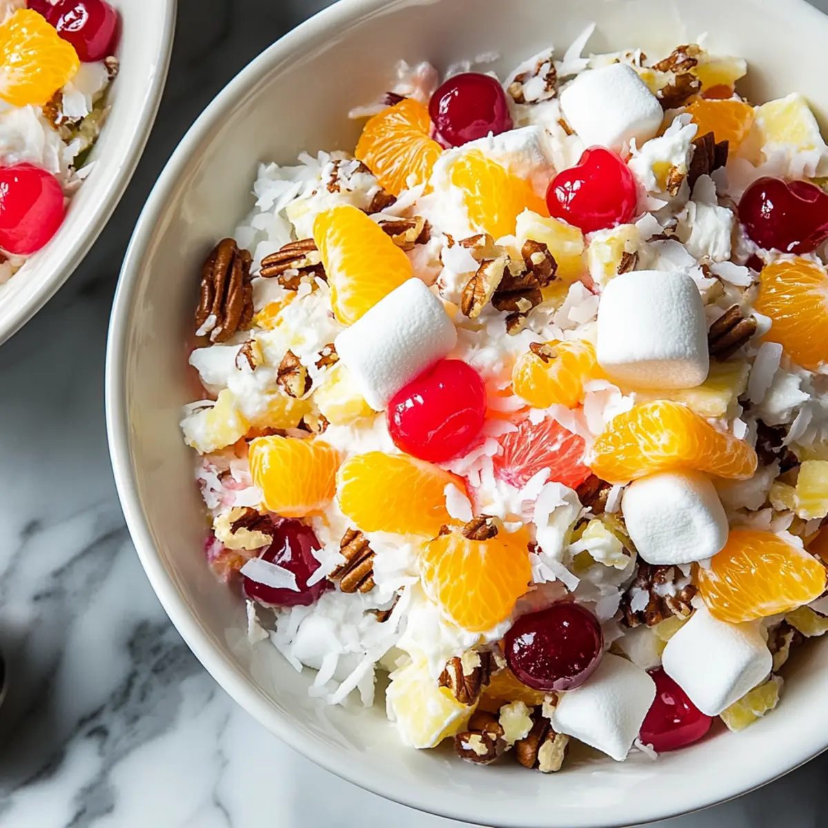 Irresistible Ambrosia Salad: A Creamy Fruity Delight 4 2acf767e cc1f 40b3 bc20 3b5dee4e93c6 4 mgjpjf