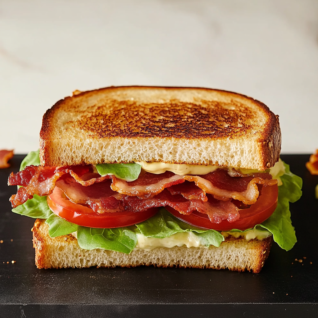 BLT Sandwich Recipe: Crispy Bacon, Fresh Lettuce, and Juicy Tomatoes