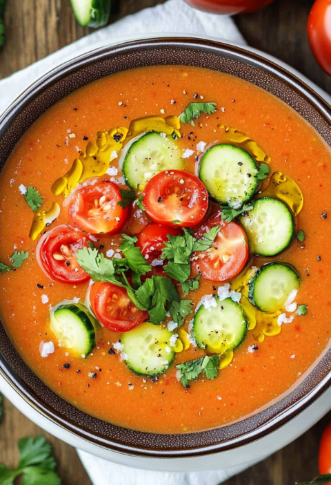 Gazpacho Soup Recipe: Chilled Tomato Cold Dish for Summer