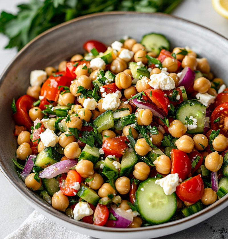 Mediterranean Chickpea Salad 1 Mediterranean Chickpea Salad