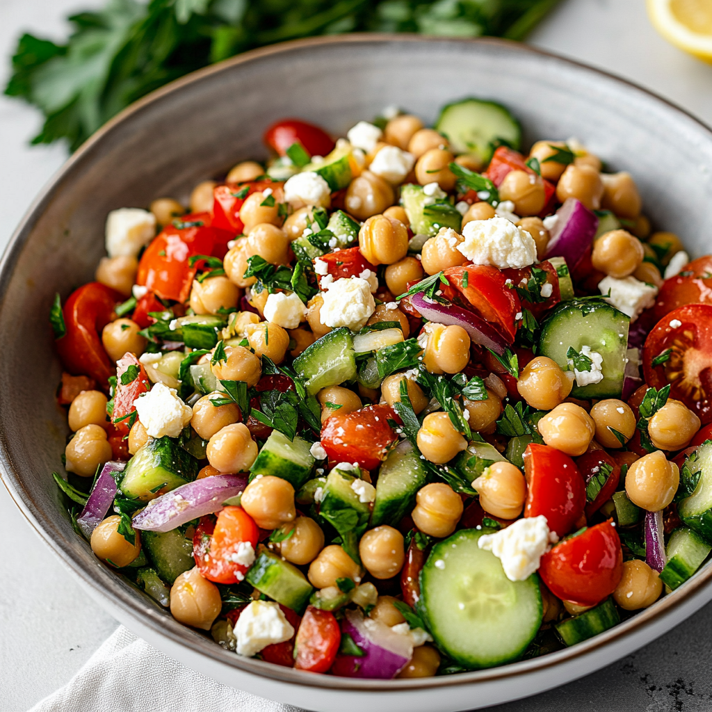 Mediterranean Chickpea Salad 2 Mediterranean Chickpea Salad