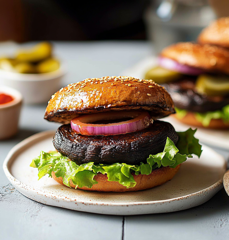 Portobello Mushroom Burgers: The Best Easy Recipe 1 Portobello Mushroom Burgers: The Best Easy Recipe