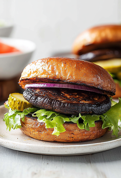 Portobello Mushroom Burgers Perfect For Summer Grilling