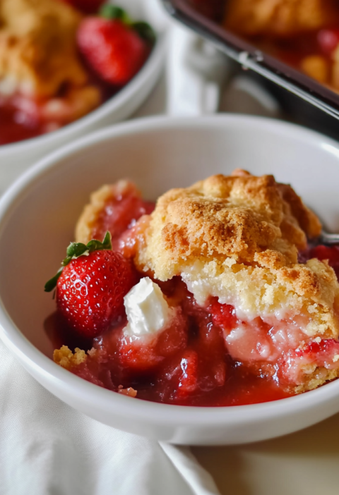 Strawberry Cobbler Recipe The Softest Dessert Ever