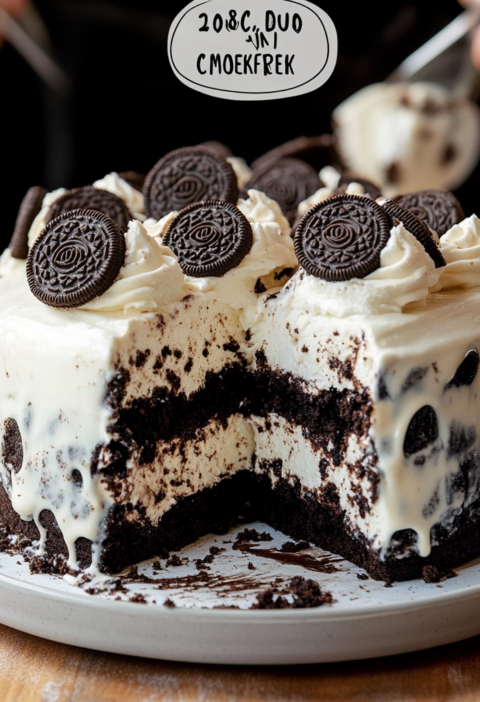 Cookies and Cream Ice Cream Cake