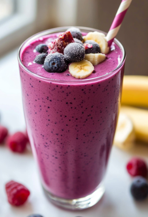 Blueberry Smoothie Recipe: A Quick Healthy Breakfast Idea