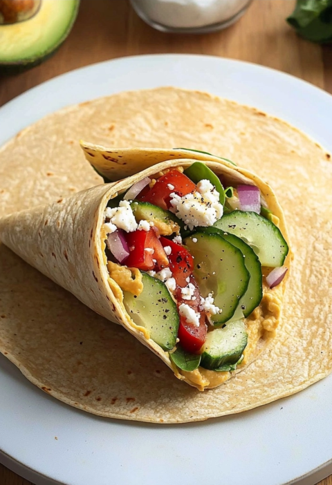 Hummus Veggie Wraps Recipe for Busy Weekday Lunches