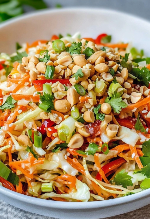 Thai Peanut Salad Is The Perfect Fresh Lunch Option Today