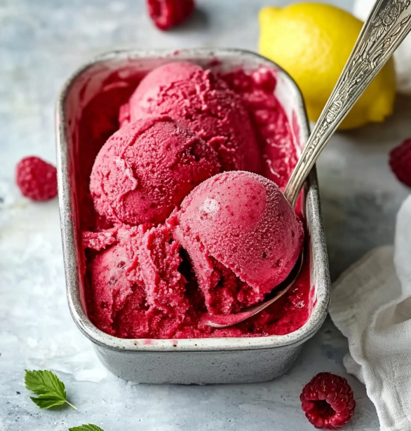 Raspberry Sorbet Recipe Easy & Refreshing Treat 1 Raspberry Sorbet Recipe Easy & Refreshing Treat