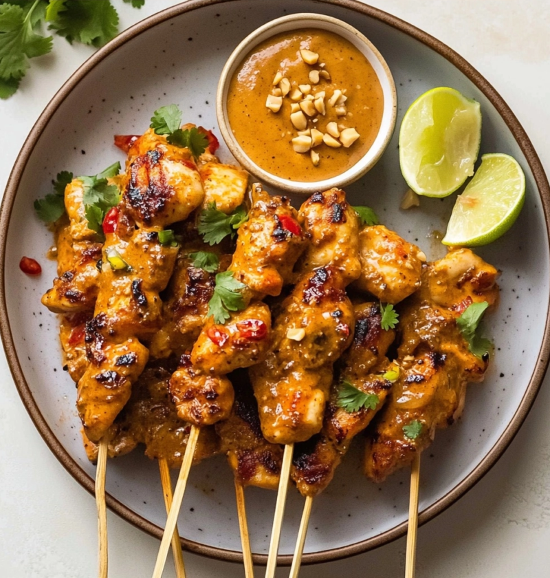 Chicken Satay with Creamy Peanut Sauce Recipe 1 Chicken Satay with Creamy Peanut Sauce Recipe