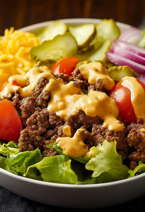 Big Mac Salad Recipe for Healthy Low Carb Family Dinners