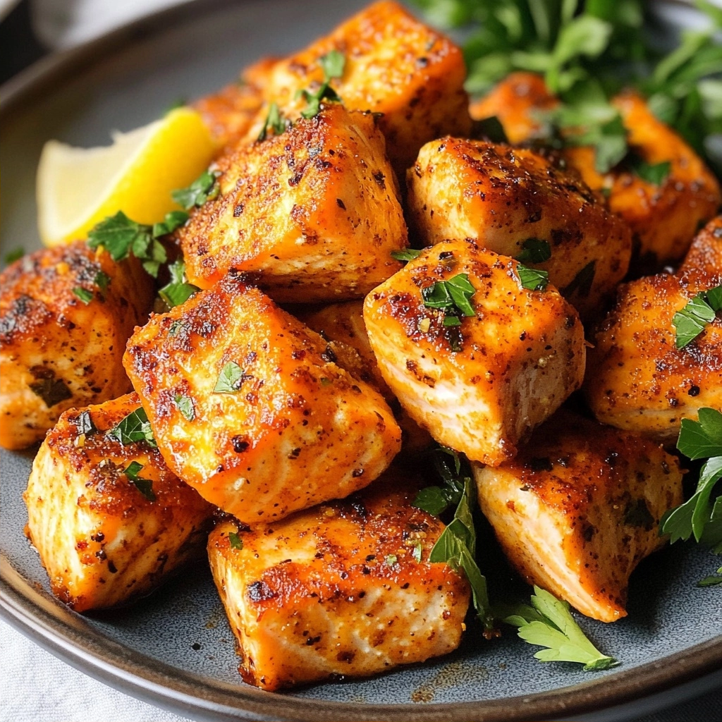 Lemon Pepper Salmon Bites Quick and Easy 2 Lemon Pepper Salmon Bites Quick and Easy