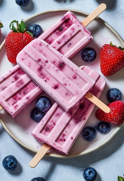 Homemade Popsicles Recipe With Fresh Berries And Honey