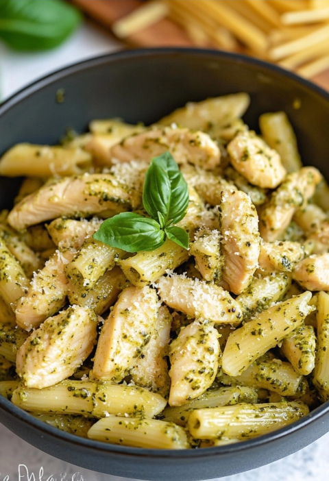 Creamy Chicken Pesto Pasta Recipe For Busy Weeknights