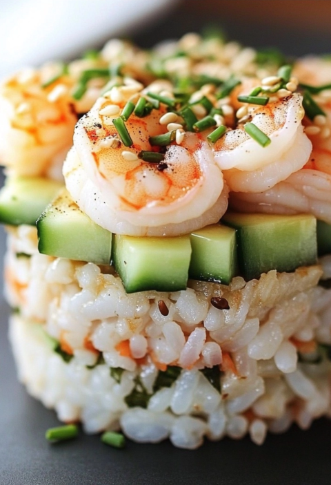 Shrimp Sushi Stacks Recipe for Easy Weeknight Dinners