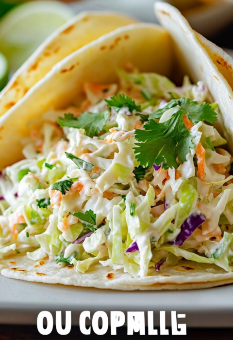 Cabbage Slaw for Fish Tacos