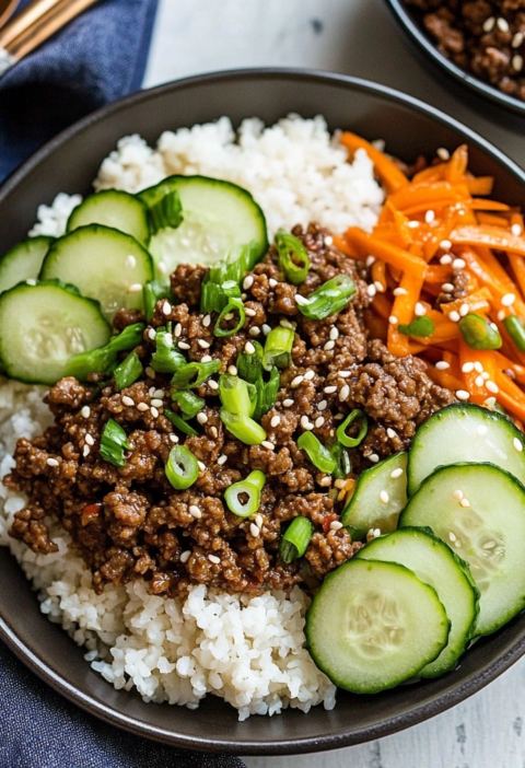 Korean Beef Cucumber Bowls Recipe Easy Healthy Dinner