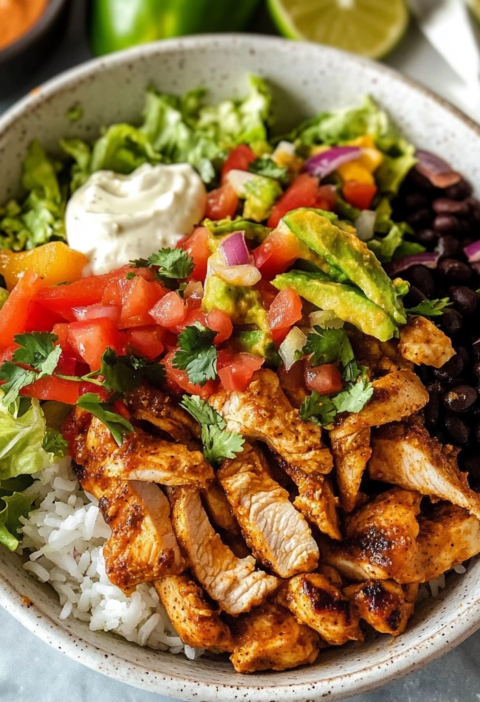 Chicken Fajita Burrito Bowls: Easy Weeknight Recipe