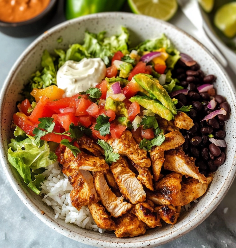 Chicken Fajita Burrito Bowls: Easy Weeknight Recipe 1 Chicken Fajita Burrito Bowls: Easy Weeknight Recipe