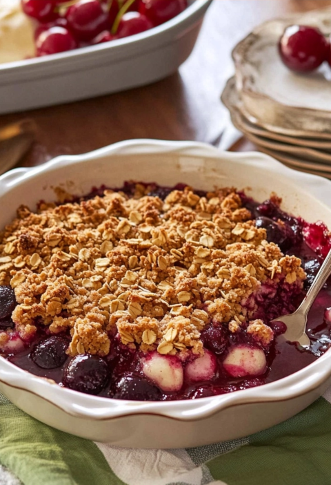 Easy Cherry Crisp Recipe for Summer Desserts