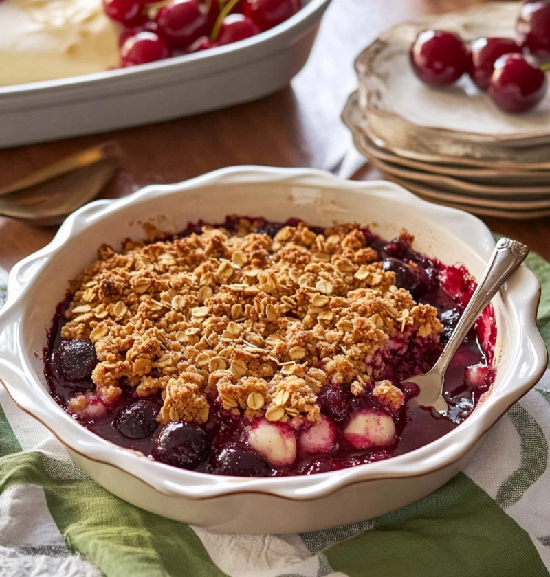 Easy Cherry Crisp Recipe for Summer Desserts 1 Easy Cherry Crisp Recipe for Summer Desserts